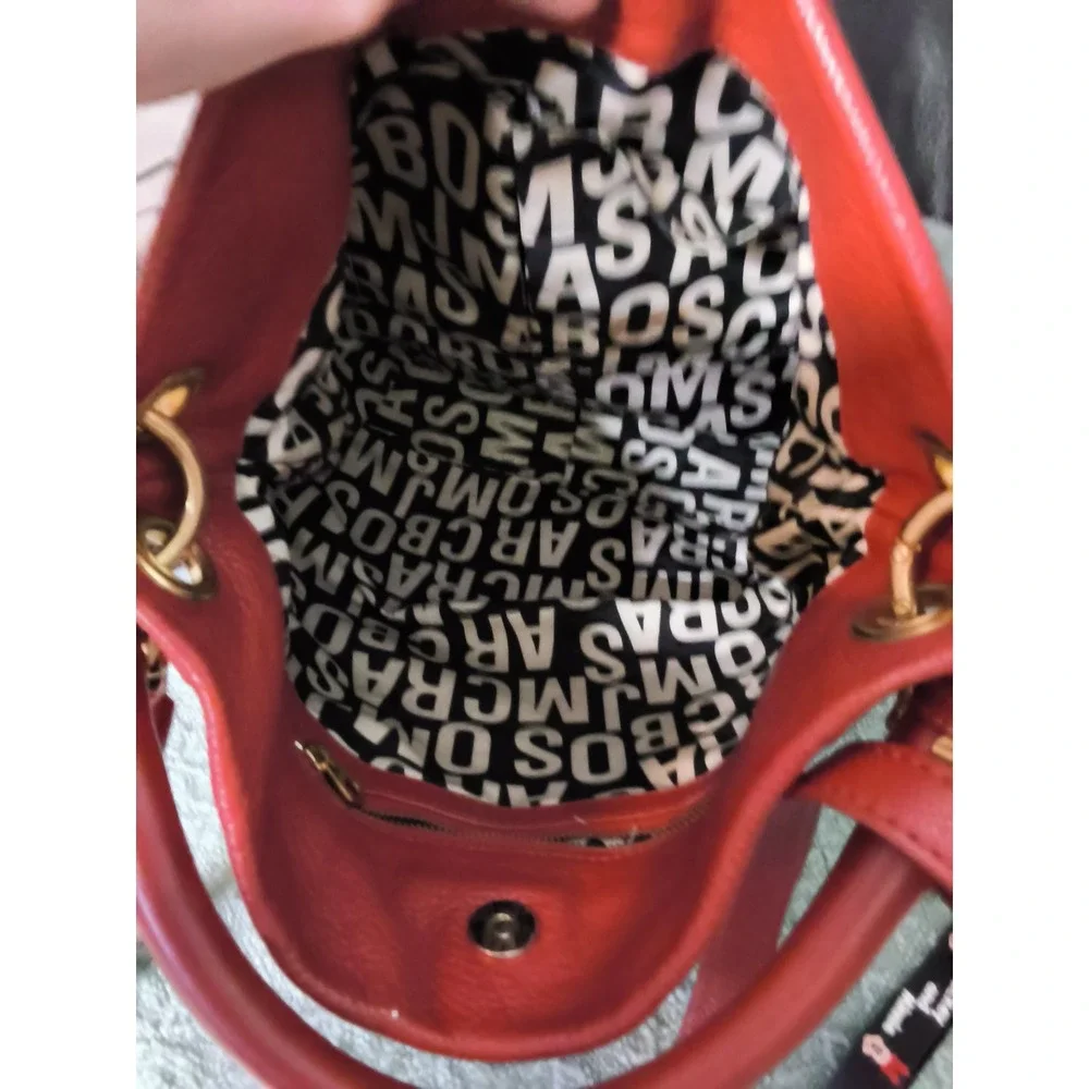 Marc by Marc Jacobs Classic Q Hillier Hobo Bag and Wallet Set Red Leather